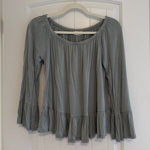 Altar’d State Ruffled Peplum Top